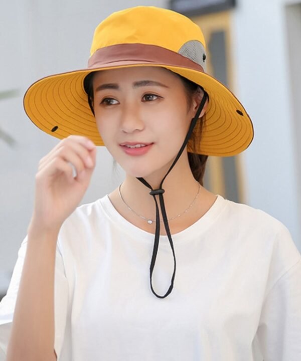9002 Summer Women Outdoor Sun Hats Fisherman Hat With Ponytail Hole, Two-color Adult Yellow, Two-color Adult Blue, Two-color Adult Purple, Two-color Children Orange, Two-color Children Watermelon Blue, Two-color Children Pink...