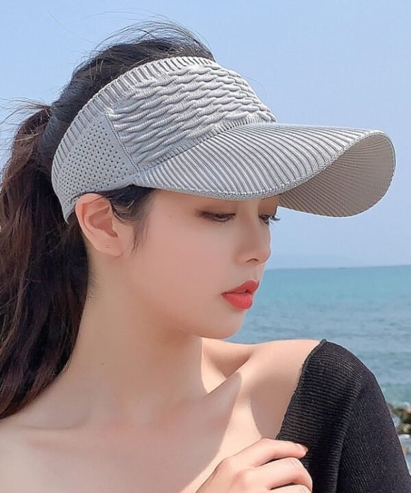 8010 Lady Empty Top Outdoor Sports Peaked Cap Students Sun Hat, 8010 Grey, 8010 Beige, 8010 Khaki, 8010 Black, 8010 White, 8010 Pink