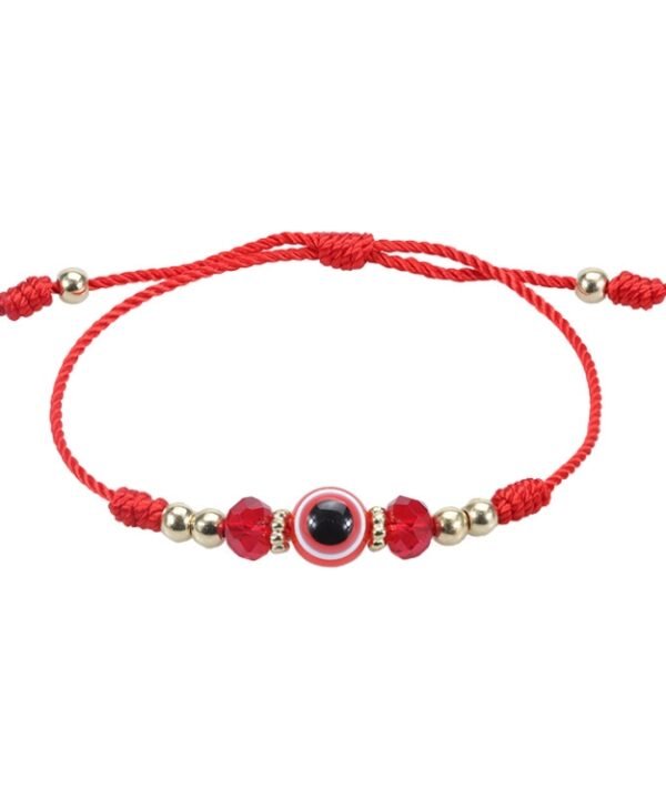 Devil Eye Adjustable Crystal Beaded Bracelet