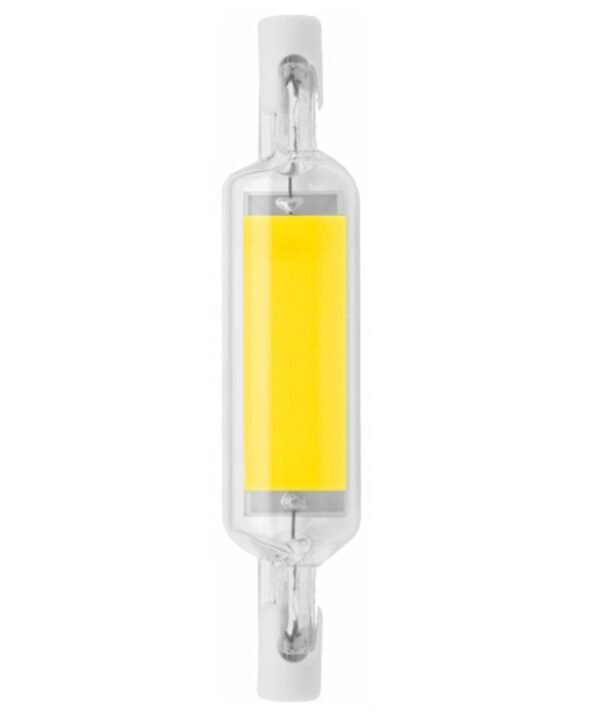 R7S LED COB Dimmer Glass Lamp Double-end Horizontal Plug-in Light, 78MM 10W, 118mm 20W