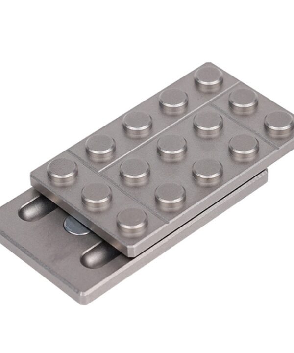 FS01 Stainless Steel Metal Magnetic Push Card Decompression Toy Fingertip Gyro, A Model