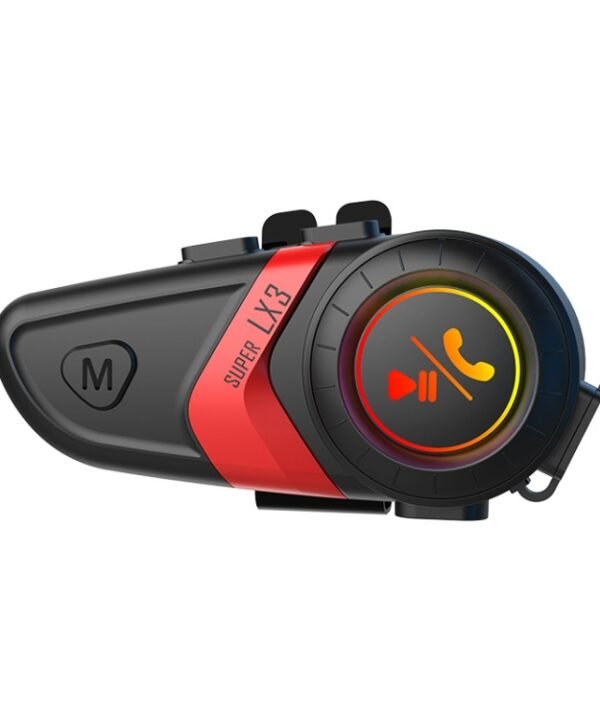 Motorcycle Helmet Call Music Navigation Bluetooth Headset, Red, Yellow, Green