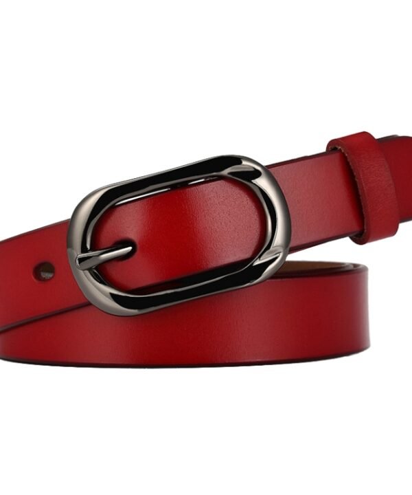ZK--052 Soft and Wear-resistant Fine Cowhide Belt with Pin Buckle, Length:, 100cm, 105cm, 110cm, 115cm