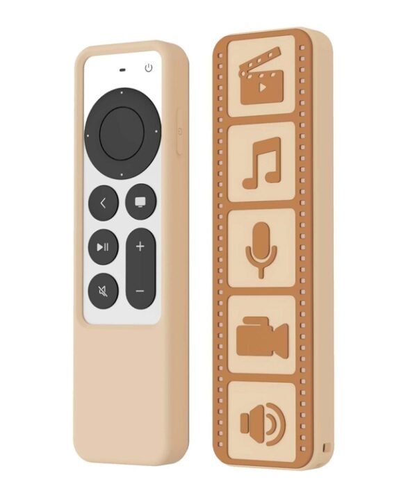 Silicone Remote Controller Waterproof Anti-Slip Protective Cover For Apple TV 4K 2021, (Brown), (Black), (Gray White), (Luminous Color)