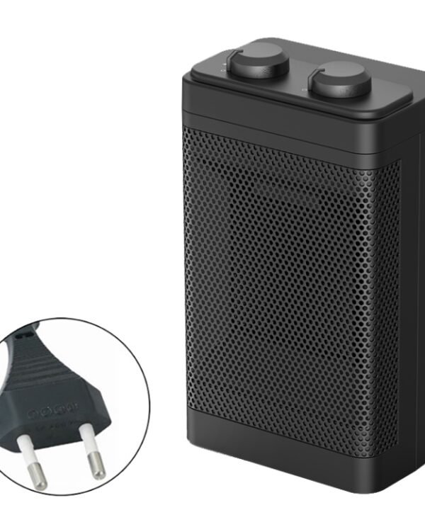 Office Household Mute Desktop Shaking Head Electric Heaters, Spec:, Knob (EU Plug), Screen (EU Plug), Knob (UK Plug), Screen (UK Plug)