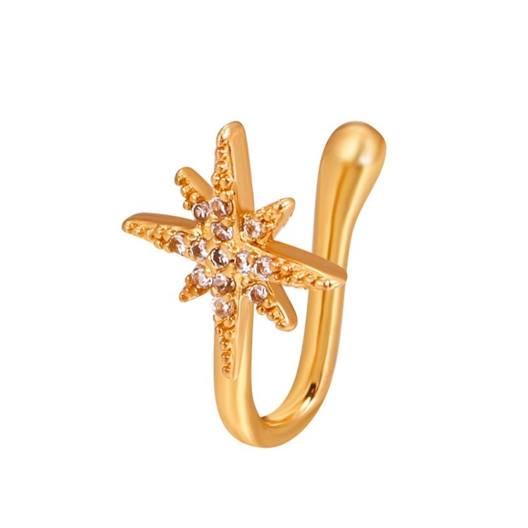 U-shaped Nose Clip Copper Inlaid With Zircon Nose Decoration, Color: G-189 Silver, G-364 Gold, G-365 Silver, G-247 Gold, G-248 Silver, G-251 Gold, G-252 Silver, G-253 Gold, G-254 Silver, G-235 Gold, G-236 Silver, G-231 Gold, G-232 Silver, G-249 Gold...