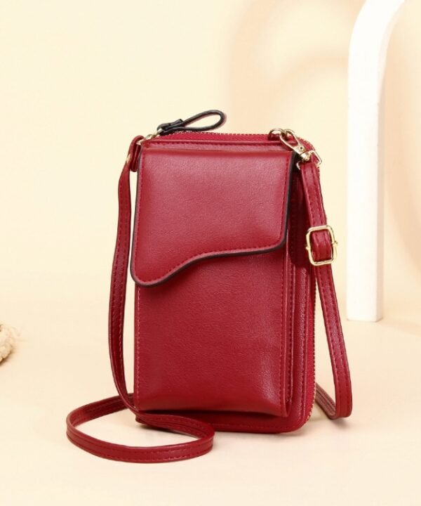 Shoulder Crossbody Bag Large Capacity Ladies Long Purse Mobile Phone Bag, Style 3 Red, Style 3 Blue, Style 3 Black, Style 3 Pink, Style 3 Apricot, Style 3 Yellow