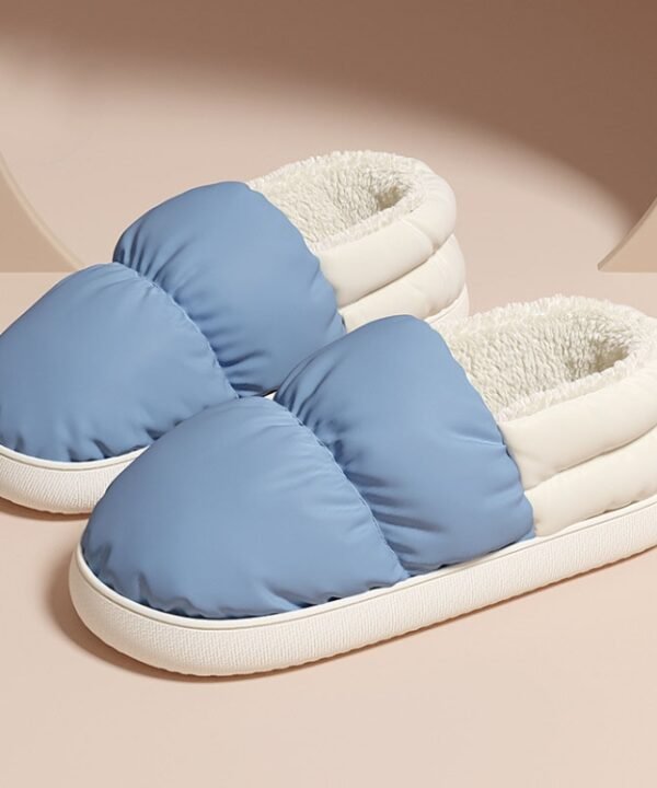 Winter Home Waterproof Thick-soled Cotton Shoes Plush Warm Cotton Slippers, 40-41, 42-43, 44-45, 36-37, 38-39