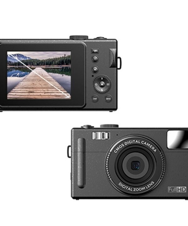 R1 48 Million HD Pixels 3.0 Inch IPS Screen Children Digital Camera, Spec:, Black, Pink, Black+Card Reader, Pink+Card Reader