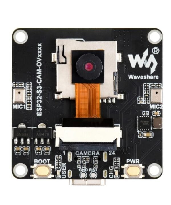 Waveshare ESP32-S3 AIoT Camera Development Board, With GC0308 Camera, With GC2145 Camera, With OV3660 Camera, With OV5640 Camera