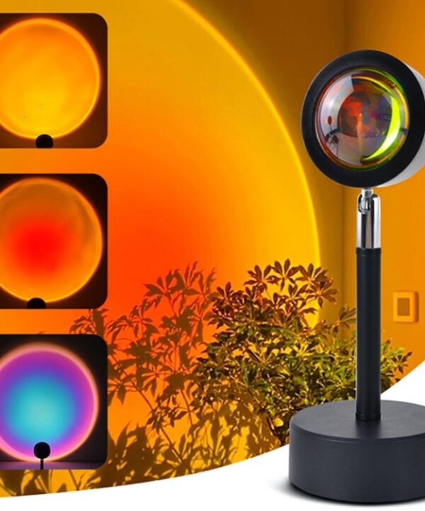 Sunset Background Remote Control RGB Floor Ambient Projection Light, Bluetooth APP
