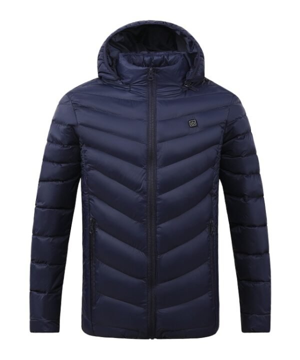 USB Winter Electric Heated Jacket Warm Thermal Jacket, 4 Zone Blue S, 4 Zone Blue M, 4 Zone Blue L, 4 Zone Blue XL, 4 Zone Blue XXL, 4 Zone Blue 3XL, 4 Zone Blue 4XL, 4 Zone Black  S, 4 Zone Black  M, 4 Zone Black  L, 4 Zone Black  XL, 4 Zone Black  XX...