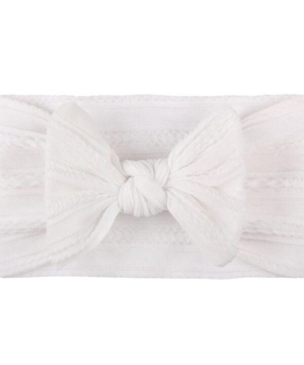 Soft Jacquard Nylon Children Headwear Baby Bow Headband