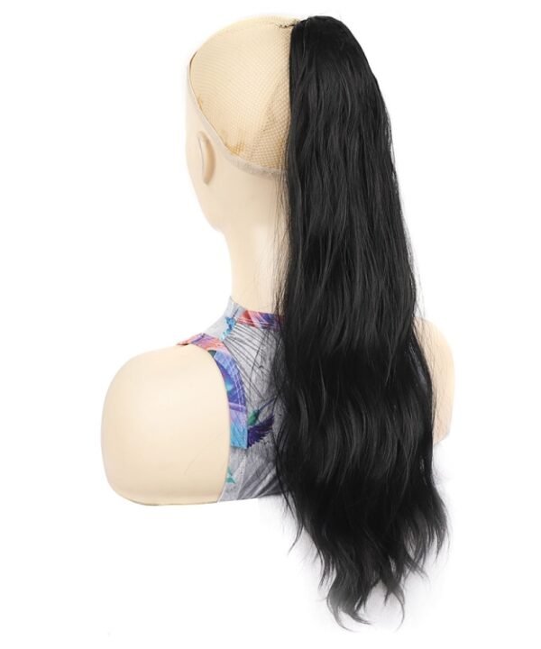 P96 Clip-On Wig Long Ponytail Water Ripple Long Curly Wig