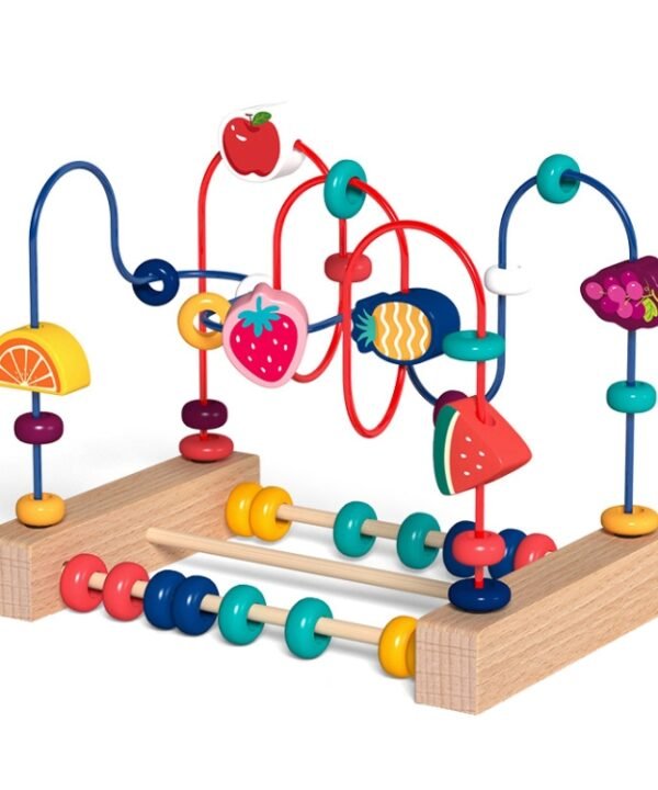 Children Beads Around Multifunctional Puzzle Block Toys, Style:, Cupid Fruit, Cupid Animal, Animal, Ocean, Traffic
