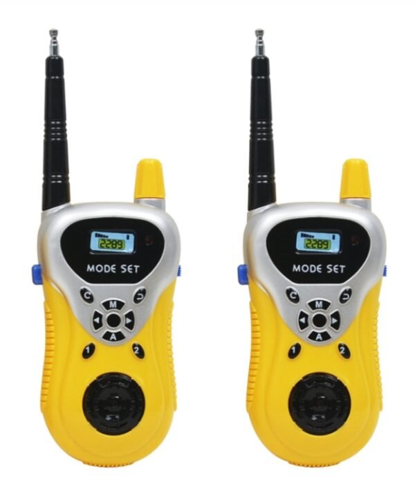 2289 1 Pair Children Mini Walkie Talkie Toys Wireless Talking Outdoor Interactive Toys, Yellow, Green