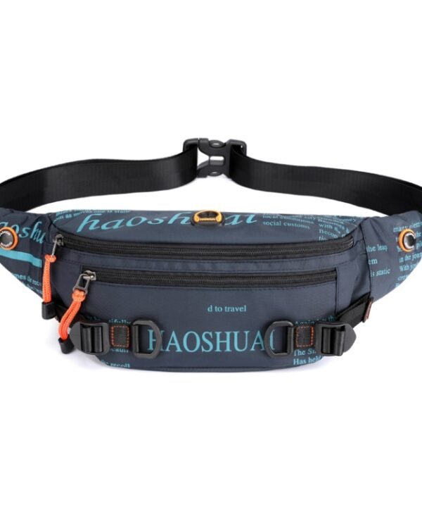 HAOSHUAI 5132 Outdoor Men Waist Bag Sports Running Chest Bag, 5132 Dark Blue, 5132 Black, 5132 Army Green, 5132 Dark Green, 5132 Camouflage