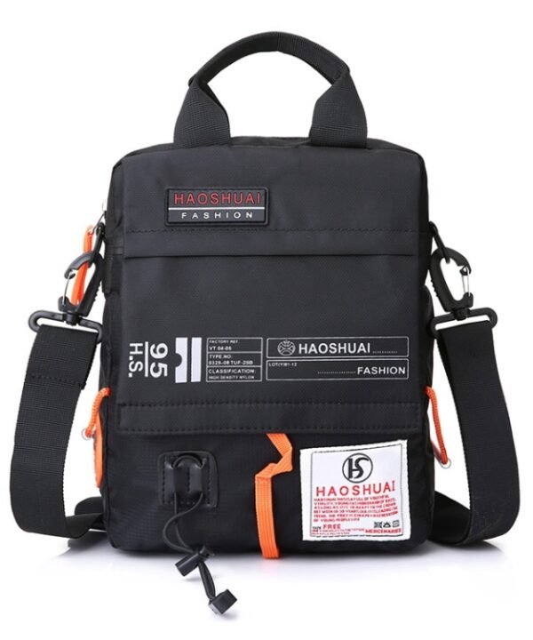 HAOSHUAI 206-1 Men Handheld Crossbody Bag Outdoor Waterproof Cloth Bag, 206-1 Black, 206-1 Army Green, 206-1 Grey, 206-1 Brick Red, 206-1 Light Blue, 206-1 Camouflage, 206-1 Dark Blue