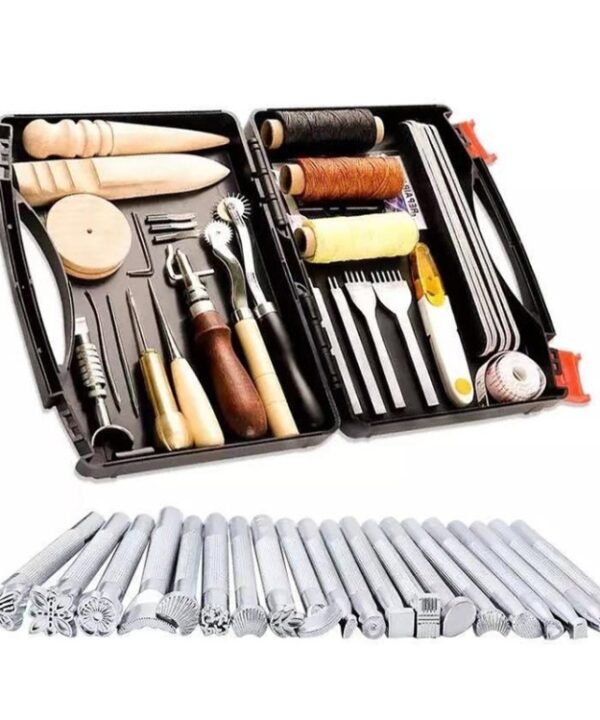 Handmade Leather DIY Tool Set Sewing Craft Tool Set, 48 In 1 Set