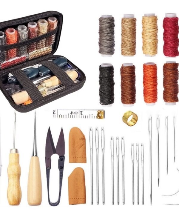 Hand Sew DIY Leather Goods Sewing Kit Set, 32 in 1