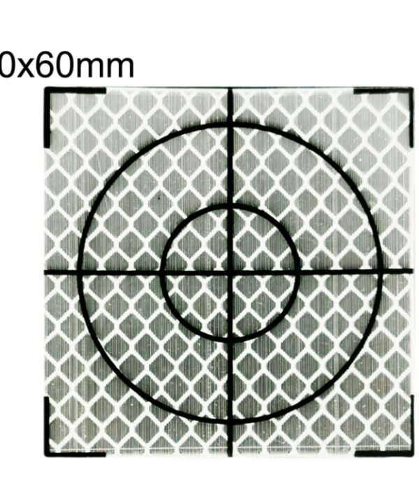 FP001 Diamond Tunnel Mapping Reflective Sticker Monitoring Measurement Point Sticker, Size: 60x60mm, 60x60mm, 60x60mm With Triangle