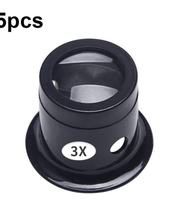 5pcs Eyepiece Magnifier Glass Lens Eyepiece Type Repair Magnifier, Times:, 5pcs 3X, 5pcs 5X, 5pcs 10X, 5pcs 15X, 5pcs 20X