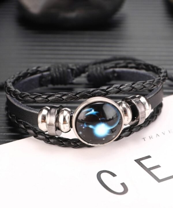 Twelve Constellations Multilayer Beaded Cowhide Bracelet, Style: Virgo Ordinary, Bracelet Capricorn Luminous, Bracelet Capricorn Ordinary, Bracelet Scorpio Luminous, Bracelet Scorpio Ordinary, Bracelet Pisces Ordinary, Bracelet Cancer Luminous...