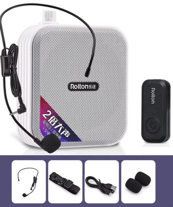 Rolton K600  7.4V Bluetooth Wirelss Audio Speaker Megaphone Voice Amplifier With Transmitter, With Transmitter