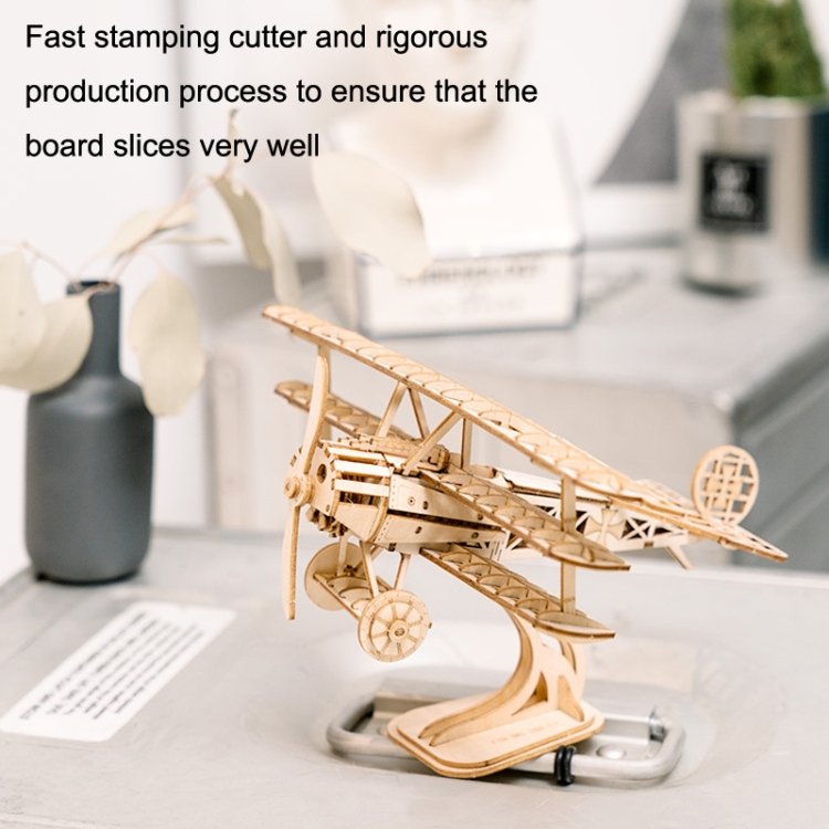 3D Three -Dimensional Puzzle Board Children Wood Puzzles Model, Rolife TG301 Airplane, Rolife TG401 Ferris Wheel, Rolife TG403 Camera, Rolife TG404 Rotating Trojan, Rolife TG501 Eiffel Tower, Rolife TGN01 Eight Sound Box, Rolife TG306 Cruise - Image 3
