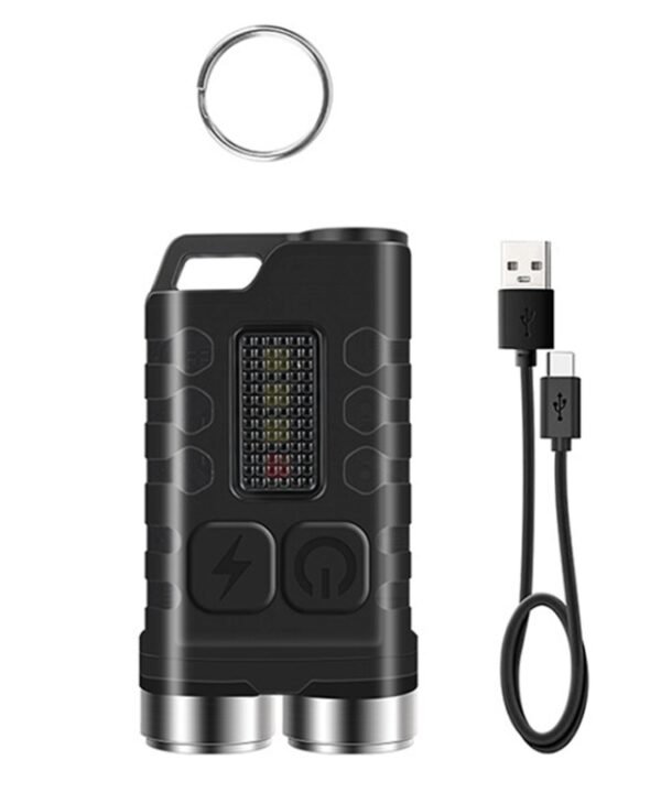 V3 Keychain Light USB Rechargeable Strong Light Mini Flashlight