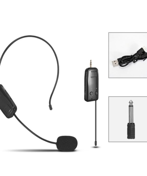 UHF Wireless Headset Microphone Lavalier Headset Amplifier, One For One, One For Two