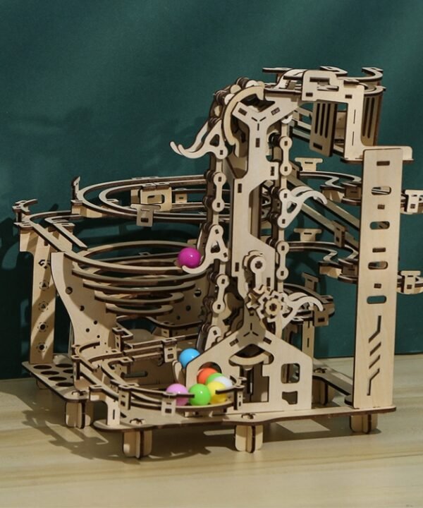 LG825 Mechanical Track Ball 3D Wooden Puzzle Toy DIY Handmade Ornaments