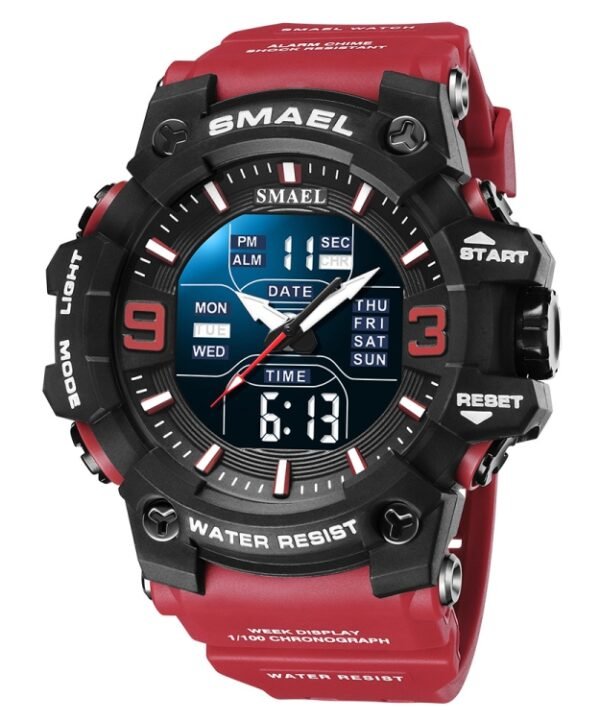 SMAEL 8049 Waterproof Sports Watch Men Multi-function Night Light Electronic Watch