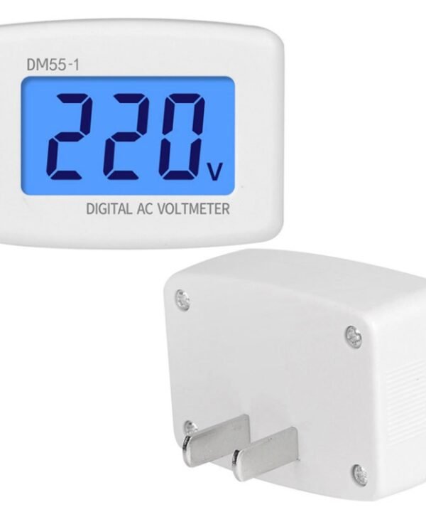DM55-1 AC 110V- 220V LCD Digital Voltmeter Voltage Tester Detector Meter, DM55-1 US Plug, DM55-1 EU Plug