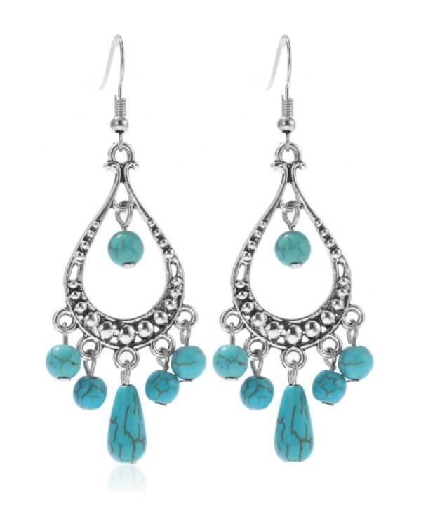 Turquoise Ethnic Style Earrings Temperament Simple Vintage Earrings, E1911-7, E1911-8, E1911-9, E1911-10, E1911-11, E1911-12, E1911-13, E1911-14, E1911-15, E2203-3, E2204-6, E2204-7