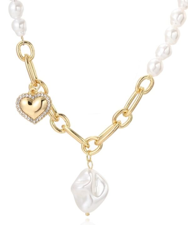 Ladies Temperament Necklace Collarbone Chain, N2210-7 Pearl Chain Love, N2210-8 Thick Chain Love, N2209-2 Light Drilling Love, N2209-11 Colorful Love, N2209-5 Double-layer Green Love, N2209-1 Twist Stick Square Pearl, N2209-6 Oval White Flower...