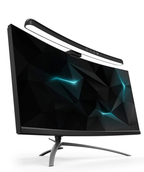 Laptop Curved Screen Hanging Lamp Computer Desk Light, Curved Without RGB Backlight, Curved With RGB Backlight