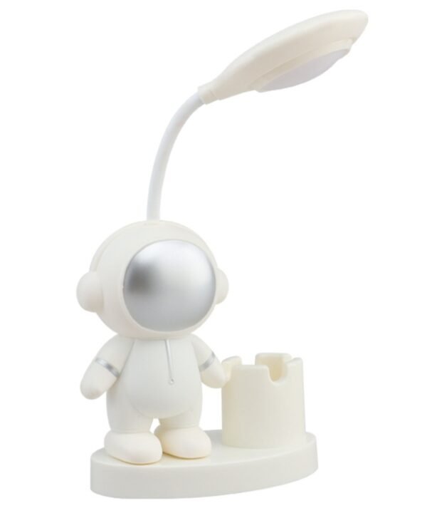 T509 Astronaut Pen Holder Desk Lamp with Pencil Sharpener Function, T509 White, T509 Pink, T509 Blue