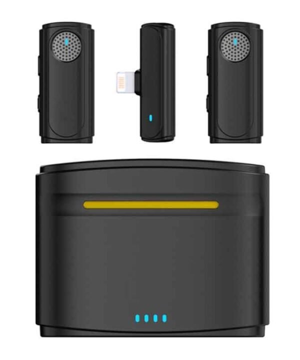 J20 One-two Wireless Lavalier Microphone Audio Video Recording ,Spec:, USB-C / Type-C Interface, 8 Pin Interface, Fully Adapted Interface