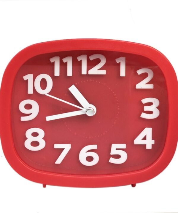 Square Candy Color Stereo Digital Silent Alarm Clock Children Student Alarm Clock, Square (Red), Square (Green), Square (Blue), Square (Black), Square (Pink)