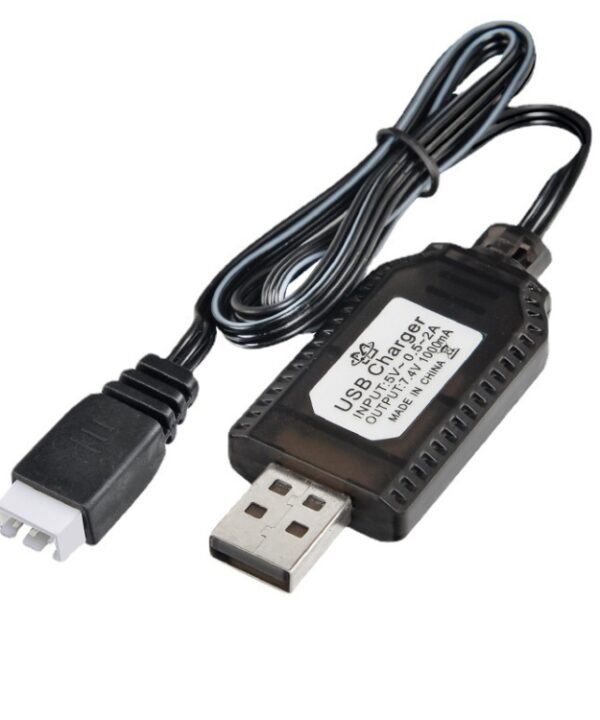 7.4V Lithium Battery Charger Toy Aircraft Accessories USB Data Cable
