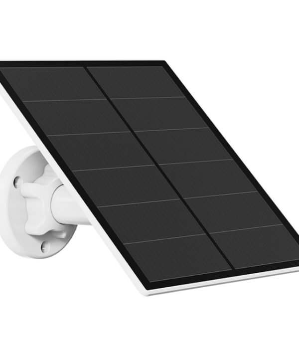 5W Monocrystalline Silicon Outdoor Camera Solar Panel Support USB&Type-C/USB-C Interface