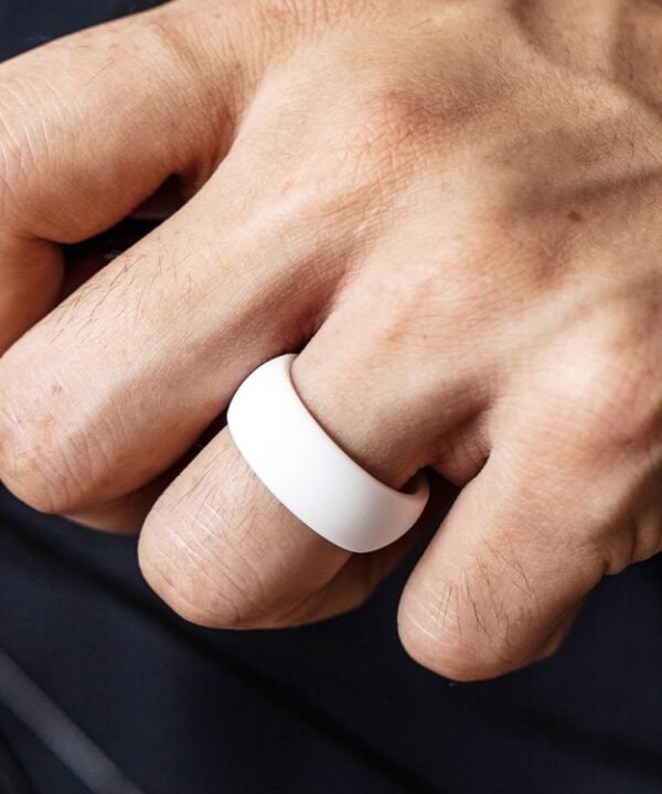 SiR013 8.7mm Curved Outdoor Sports Silicone Ring, No.11, No.12, No.13, No.14