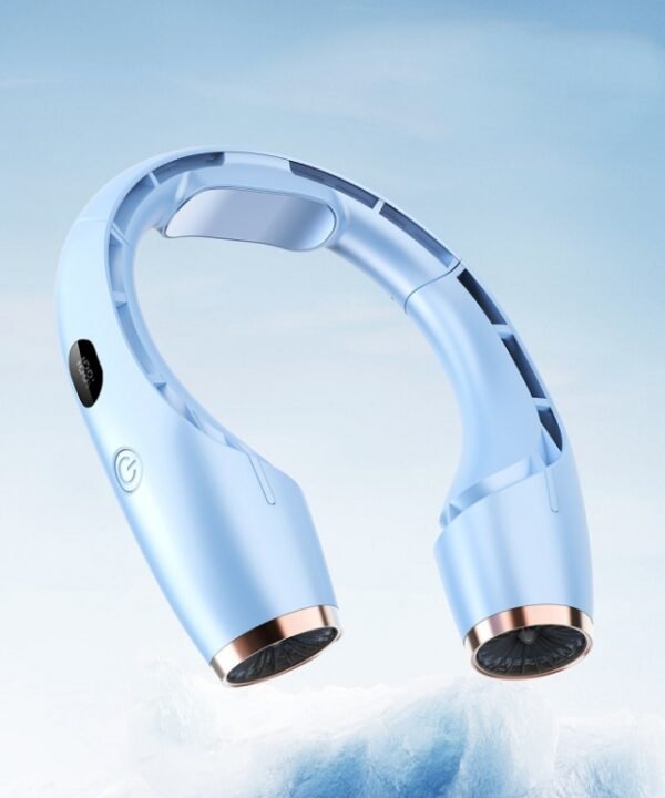 USB Charging Big Wind Cooling Leafless Hanging Neck Fan