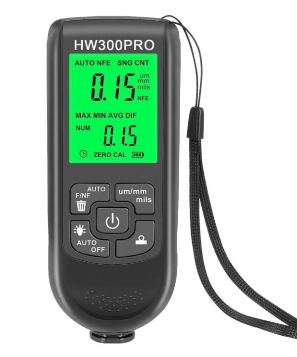 HW-300PRO High Precision Coating Paint Powder Layer Thickness Gauge Anti-slip Paint Film Gauge, HW-300PRO Black, HW-300PRO White