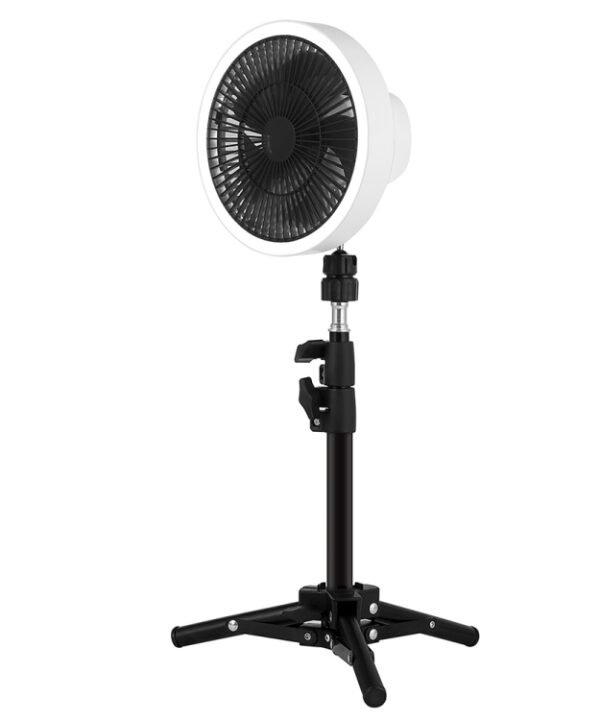 ZK-01 7 Inch Outdoor Camping LED Light Tripod Fan Portable Multifunctional Power Bank Hanging Fan