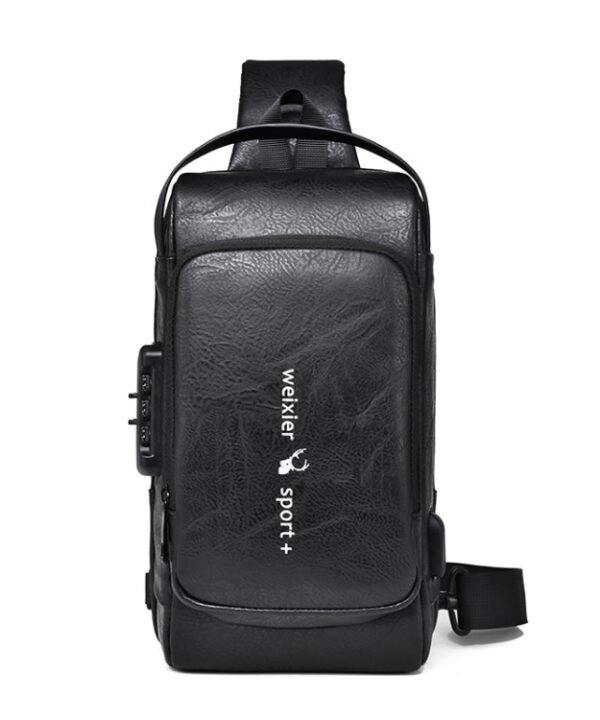 WEIXIER X318 Single Shoulder Crossbody Male Waterproof Anti-Theft Small Backpack