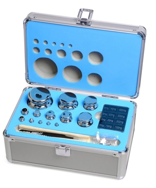 Stainless Steel Standard Weights, 25pcs/set F1 Level 1mg-1kg