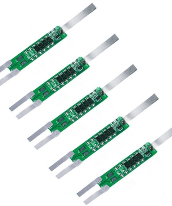 5pcs 7.4V Plus Nickel Long Strip Lithium Battery Protection Board 6A Overcurrent Battery Protection Board, 7.4V 6A