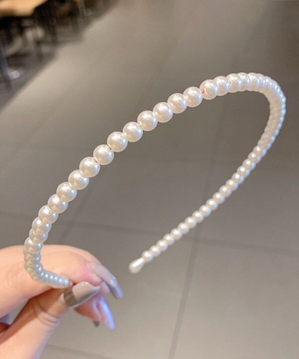 Sweet Pearl Headband Retro Versatile Hair Accessories, 1A, 2B, 3C, 4, 5, 6, 7, 8, 9, 10, 11, 12, 13, 14, 15, 16, 17, 18, 19, 20